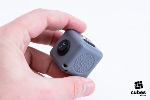 Кубик антистресс (Fidget cube) нестандартный серый + черный
