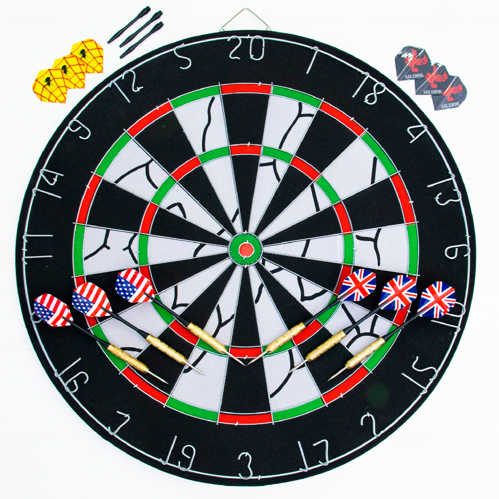 darts-45cm Якісний набір дартс Active Sports «180 series» (+6 дротиків)