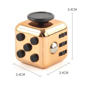 Кубик антистресс (Fidget cube) c золотым покрытием