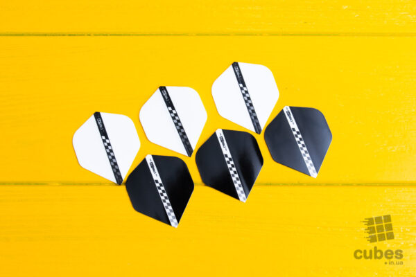 Оперение для дротиков Cyee Life black+white
