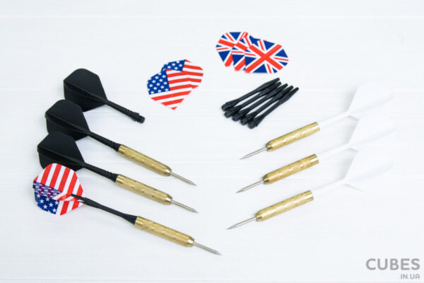 darts-set-good-darts-3 Дартс набір аматорський Active Sports (+6 дротиків із цільними хвостовиками)