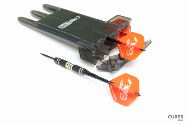brass-darts-3pcs-2026-4 Дротики для дартсу з латуні 23г з боксом (3шт. + запчастини)
